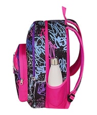 SJGANG SJ EVER FIXSTAR GIRL Sac &agrave; dos &agrave; double compartiment Noir - Sacs &agrave; dos pour l'&Eacute;cole & les Loisirs - 5