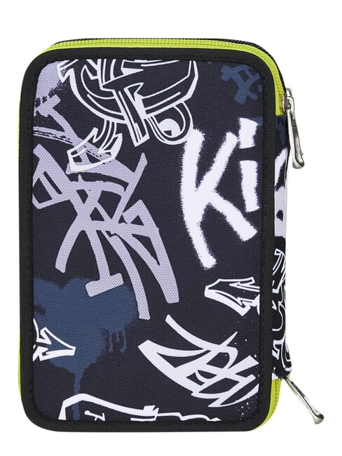 GET TOGETHER Trousse &agrave; crayons &agrave; 3 fermetures &eacute;clair steelgray - &Eacute;tuis et Accessoires