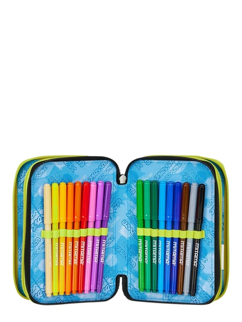 GET TOGETHER Trousse &agrave; crayons &agrave; 3 fermetures &eacute;clair steelgray - &Eacute;tuis et Accessoires