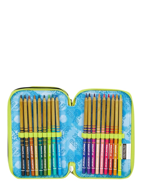 GET TOGETHER Trousse &agrave; crayons &agrave; 3 fermetures &eacute;clair steelgray - &Eacute;tuis et Accessoires