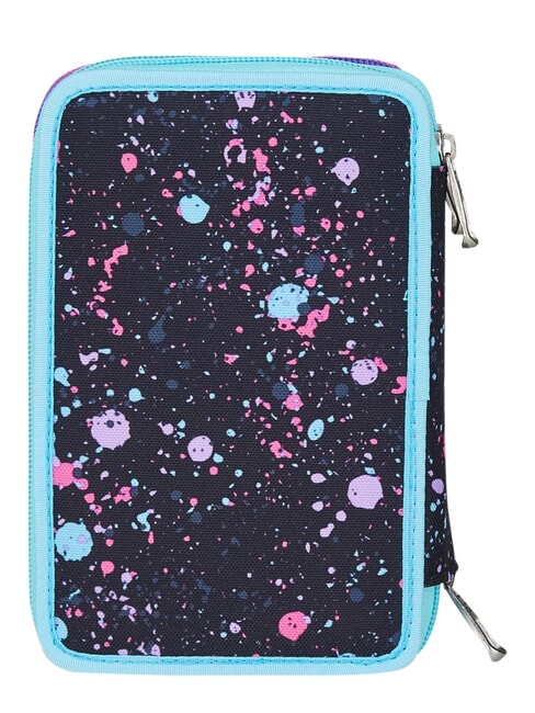 GET TOGETHER Trousse &agrave; crayons &agrave; 3 fermetures &eacute;clair Noir - &Eacute;tuis et Accessoires