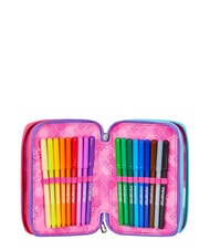 SEVEN GET TOGETHER Trousse &agrave; crayons &agrave; 3 fermetures &eacute;clair Noir - &Eacute;tuis et Accessoires - 3