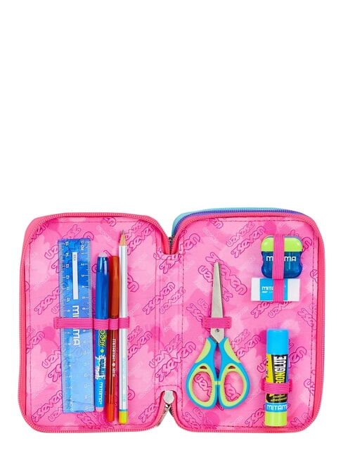 GET TOGETHER Trousse &agrave; crayons &agrave; 3 fermetures &eacute;clair Noir - &Eacute;tuis et Accessoires