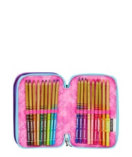 SEVEN GET TOGETHER Trousse &agrave; crayons &agrave; 3 fermetures &eacute;clair Noir - &Eacute;tuis et Accessoires - 6