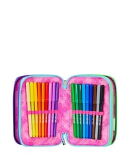 SEVEN GET TOGETHER Trousse &agrave; crayons &agrave; 3 fermetures &eacute;clair fuxiafluo - &Eacute;tuis et Accessoires - 5