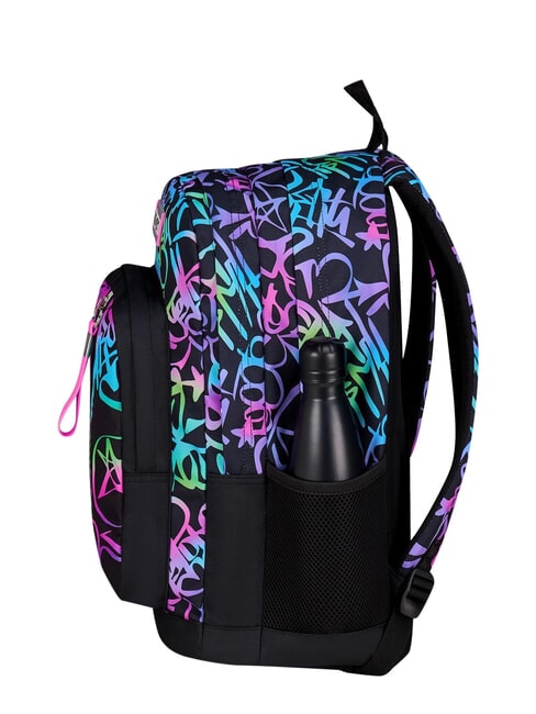 LOVELY ELEMENTS Sac &agrave; dos &agrave; double compartiment fuxiafluo - Sacs &agrave; dos pour l'&Eacute;cole & les Loisirs