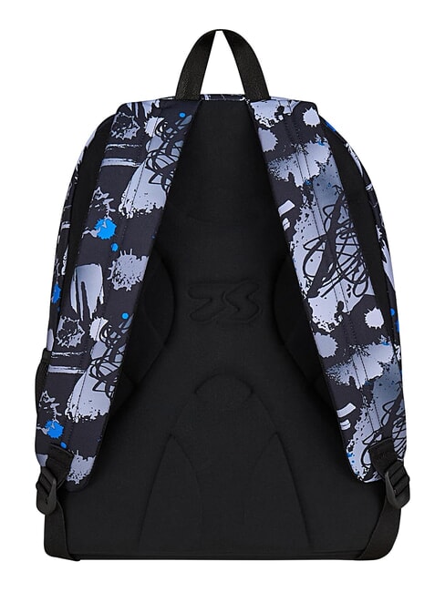 HUE E WRITES Sac &agrave; dos &agrave; double compartiment bleu r&eacute;flexe - Sacs &agrave; dos pour l'&Eacute;cole & les Loisirs