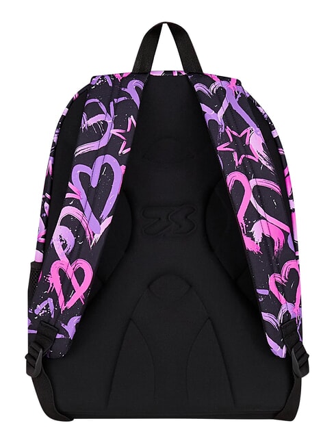 LOVELY ELEMENTS Sac &agrave; dos &agrave; double compartiment fraise rose - Sacs &agrave; dos pour l'&Eacute;cole & les Loisirs