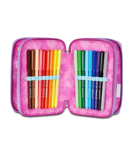 GLOOMY HEART Trousse &agrave; crayons &agrave; 3 fermetures &eacute;clair Bluedeep - &Eacute;tuis et Accessoires