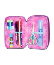 SEVEN GLOOMY HEART Trousse &agrave; crayons &agrave; 3 fermetures &eacute;clair Bluedeep - &Eacute;tuis et Accessoires - 3