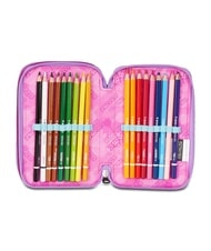 SEVEN GLOOMY HEART Trousse &agrave; crayons &agrave; 3 fermetures &eacute;clair Bluedeep - &Eacute;tuis et Accessoires - 4