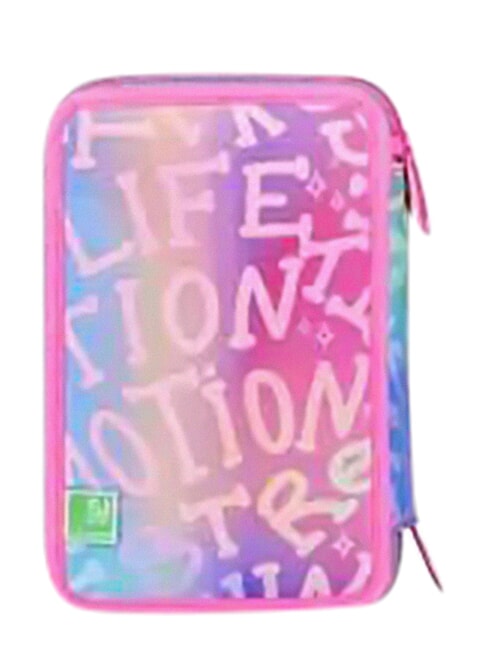 FANTASYS GIRL Trousse &agrave; crayons &agrave; 3 fermetures &eacute;clair lilas doux - &Eacute;tuis et Accessoires