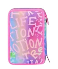 SJGANG FANTASYS GIRL Trousse &agrave; crayons &agrave; 3 fermetures &eacute;clair lilas doux - &Eacute;tuis et Accessoires - 4