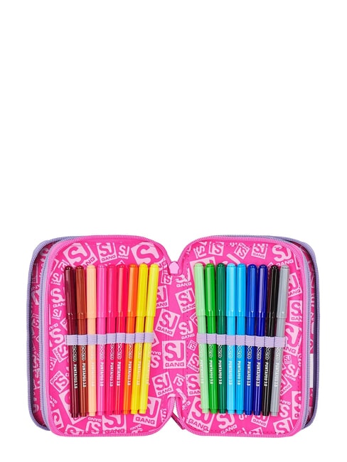 FANTASYS GIRL Trousse &agrave; crayons &agrave; 3 fermetures &eacute;clair lilas doux - &Eacute;tuis et Accessoires