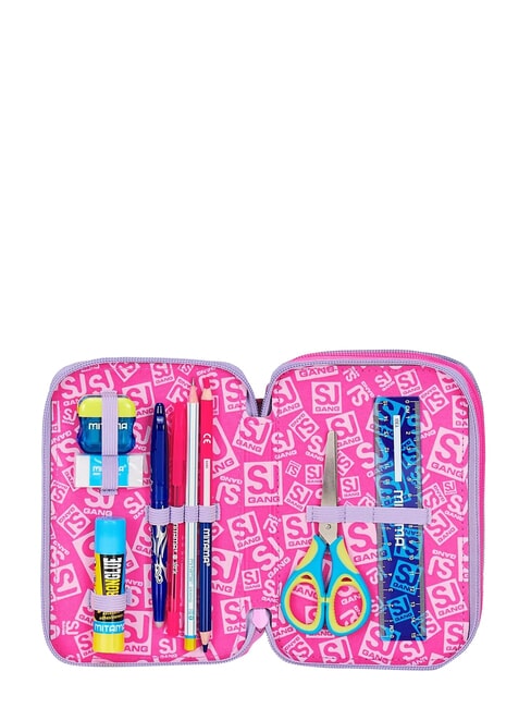 FANTASYS GIRL Trousse &agrave; crayons &agrave; 3 fermetures &eacute;clair lilas doux - &Eacute;tuis et Accessoires