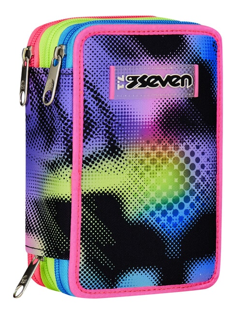 WRITE DOWN Trousse &agrave; crayons &agrave; 3 fermetures &eacute;clair fuxiafluo - &Eacute;tuis et Accessoires