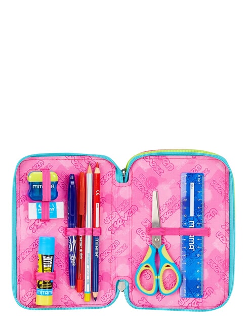 WRITE DOWN Trousse &agrave; crayons &agrave; 3 fermetures &eacute;clair fuxiafluo - &Eacute;tuis et Accessoires