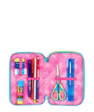 SEVEN WRITE DOWN Trousse &agrave; crayons &agrave; 3 fermetures &eacute;clair fuxiafluo - &Eacute;tuis et Accessoires - 5