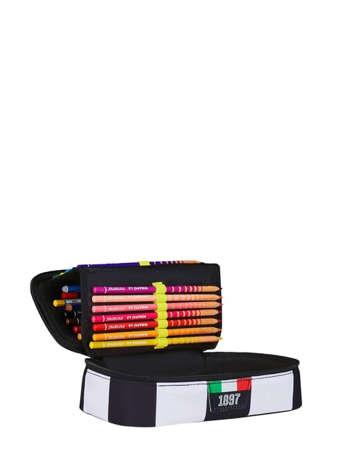 MAGIC GOAL Trousse Juventus, &eacute;tui rapide RAYURE NOIR / BLANC - &Eacute;tuis et Accessoires