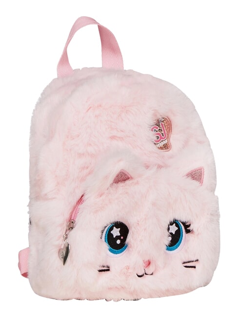 PLUSHY ANIMALS Mini sac &agrave; dos en fourrure poup&eacute;e rose - Sacs &agrave; dos pour l'&Eacute;cole & les Loisirs