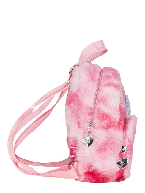 PLUSHY ANIMALS Mini sac &agrave; dos en fourrure FOR&Ecirc;T RAY&Eacute;E NOIRE - Sacs &agrave; dos pour l'&Eacute;cole & les Loisirs