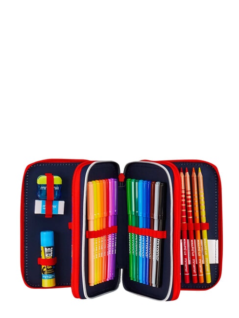 HANG TIME Trousse &agrave; crayons &agrave; 3 fermetures &eacute;clair bleu clair - &Eacute;tuis et Accessoires