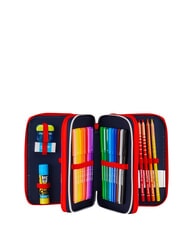 SPIDERMAN HANG TIME Trousse &agrave; crayons &agrave; 3 fermetures &eacute;clair bleu clair - &Eacute;tuis et Accessoires - 2