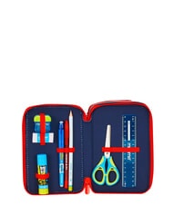 SPIDERMAN HANG TIME Trousse &agrave; crayons &agrave; 3 fermetures &eacute;clair bleu clair - &Eacute;tuis et Accessoires - 4