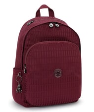 KIPLING DELIA M Sac &agrave; dos jacquard de carreaux marron - Sacs &agrave; dos pour l'&Eacute;cole & les Loisirs - 2