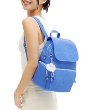 KIPLING CITY ZIP S Sac &agrave; dos avec rabat cocktail bleu - Sacs pour Femme - 4