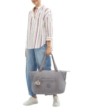 KIPLING ART M Sac d'&eacute;paule gris accueillant - Sacs de voyage - 5