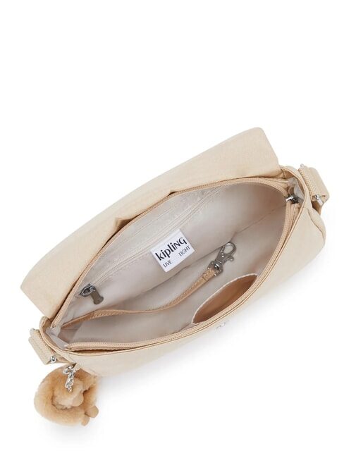 EARTHBEAT S sac bandouli&egrave;re beige paillet&eacute; - Sacs pour Femme