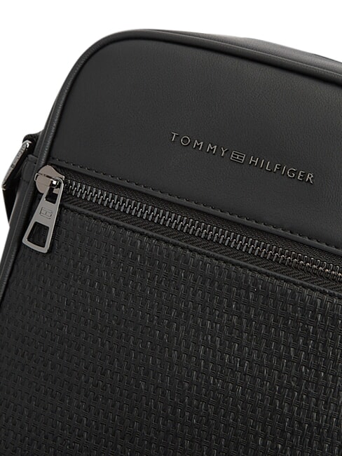 TH WOVEN Petit sac avec poche le noir - Sacs en Bandouli&egrave;res pour Homme