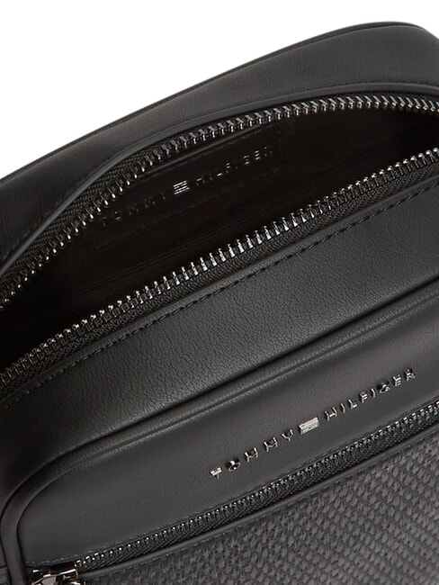 TH WOVEN Petit sac avec poche le noir - Sacs en Bandouli&egrave;res pour Homme