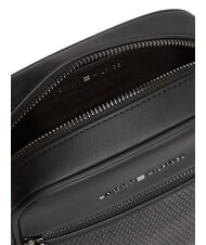 TOMMY HILFIGER TH WOVEN Petit sac avec poche le noir - Sacs en Bandouli&egrave;res pour Homme - 5