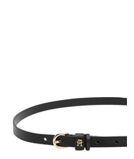 TOMMY HILFIGER TH LOGO Ceinture fine en cuir pour femme le noir - Ceintures - 3