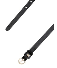 TOMMY HILFIGER TH LOGO Ceinture fine en cuir pour femme le noir - Ceintures - 4