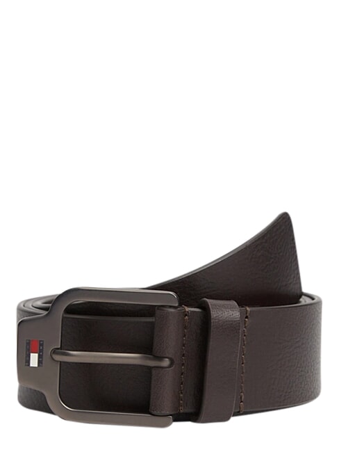 TJ SCANTON ceinture en cuir marron fonc&eacute; - Ceintures