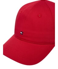 TOMMY HILFIGER TH FLAG Casquette &agrave; visi&egrave;re rouge primaire - Bonnets - 3