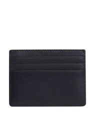 TOMMY HILFIGER TH EMBOSSED Porte-cartes de cr&eacute;dit en cuir bleu de l'espace - Portefeuilles Homme - 2