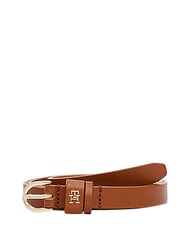 TOMMY HILFIGER TH LOGO Ceinture fine en cuir pour femme - Ceintures