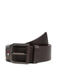 TOMMY HILFIGER TJ SCANTON ceinture en cuir marron fonc&eacute; - Ceintures - 2