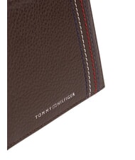 TOMMY HILFIGER TH CENTRAL portefeuille en cuir caf&eacute; en grains - Portefeuilles Homme - 3