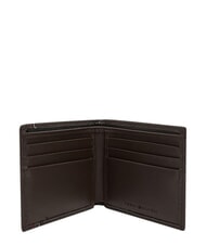 TOMMY HILFIGER TH CENTRAL Portefeuille avec porte-cartes, en cuir caf&eacute; en grains - Portefeuilles Homme - 3