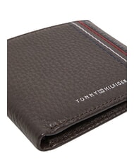 TOMMY HILFIGER TH CENTRAL Portefeuille avec porte-cartes, en cuir caf&eacute; en grains - Portefeuilles Homme - 5