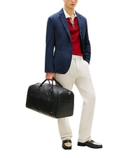 TOMMY HILFIGER TH WOVEN Sac &agrave; main le noir - Sacs de voyage - 2