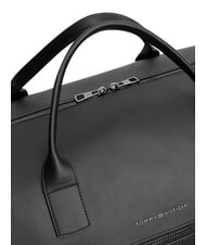 TOMMY HILFIGER TH WOVEN Sac &agrave; main le noir - Sacs de voyage - 4