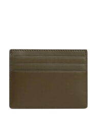TOMMY HILFIGER TH EMBOSSED Porte-cartes de cr&eacute;dit en cuir vert saule - Portefeuilles Homme - 2