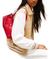 TOMMY HILFIGER TJ CITY CHARM sac bandouli&egrave;re rouge saphir - Sacs pour Femme - 2