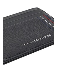 TOMMY HILFIGER TH CENTRAL Porte-cartes de cr&eacute;dit en cuir bleu de l'espace - Portefeuilles Homme - 5